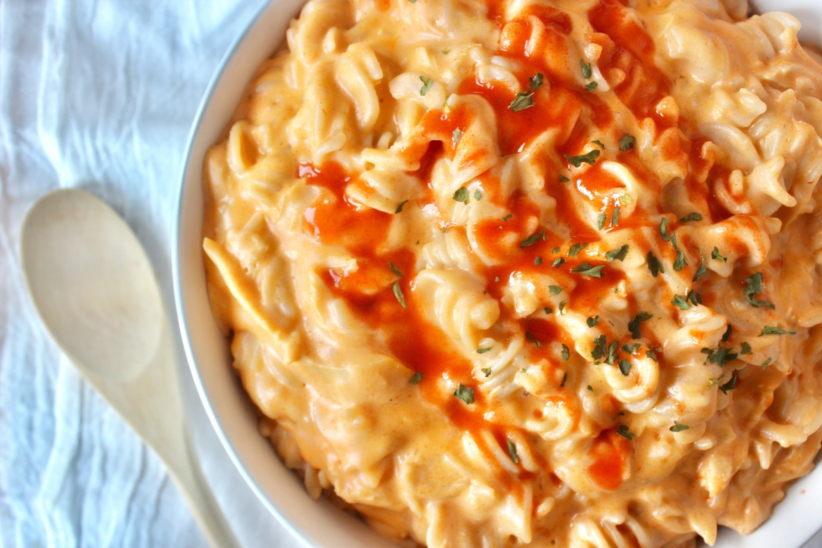 Buffalo Chicken Mac & Cheese (Gluten Free)