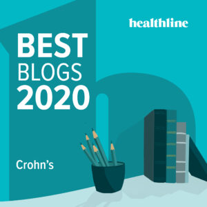 Healthline best Crohn's blogs 2020 badge
