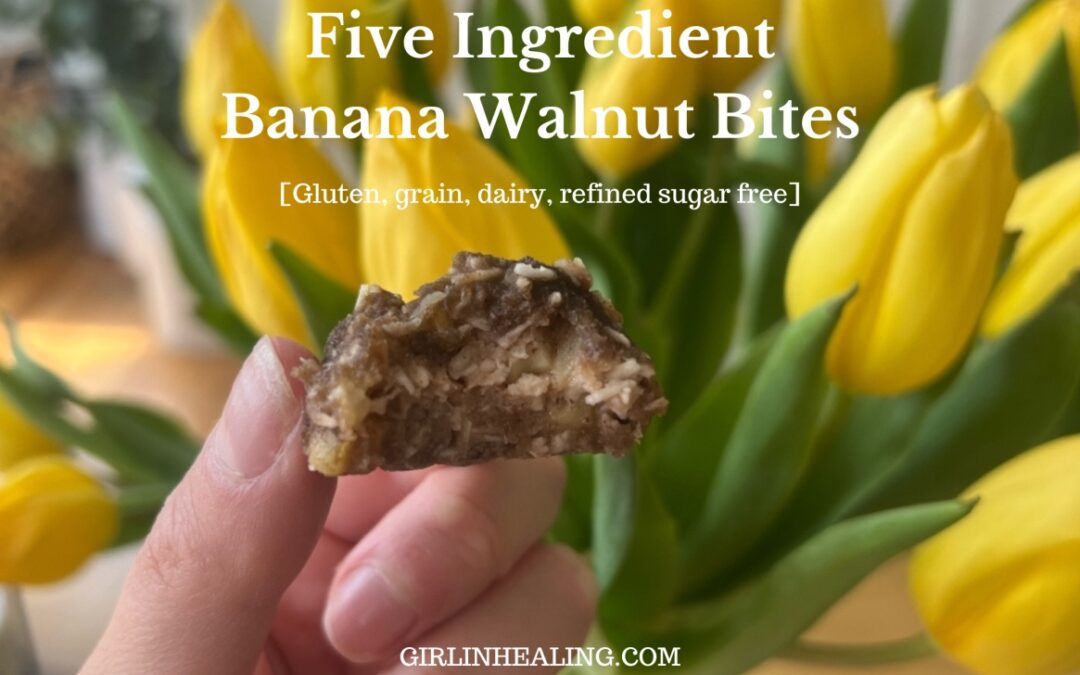 Five Ingredient Banana Walnut Bites