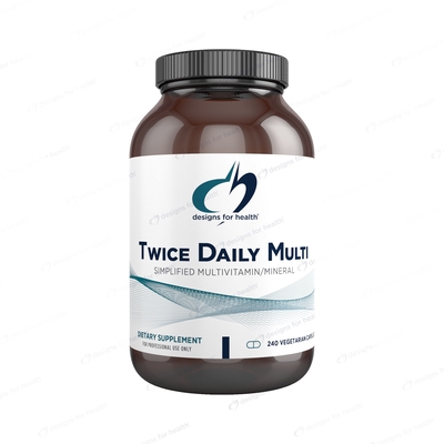 Bottle of Twice Daily Multi multivitamin